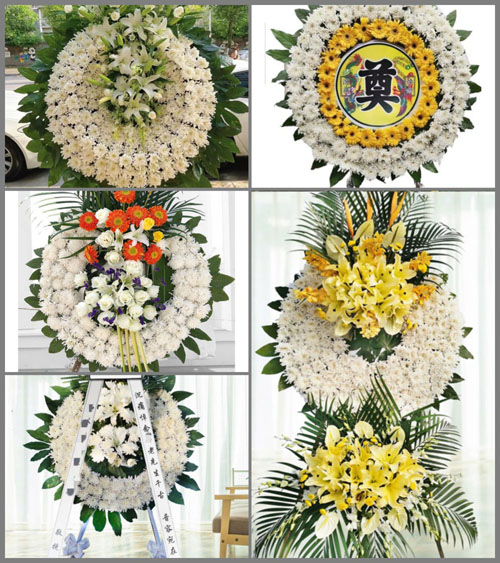 浙江省丽水松阳县象溪镇靖居口村花圈速递